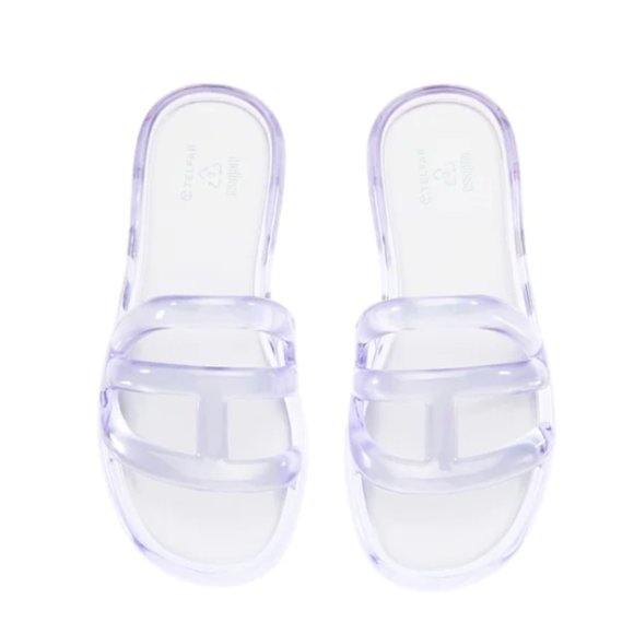 Melissa x Telfar Jelly Slide - Clear (women's sizing)